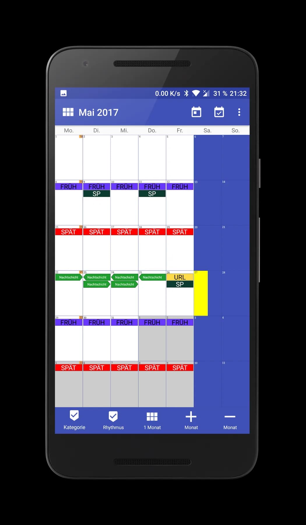 Arbeitskalender Screenshot 3