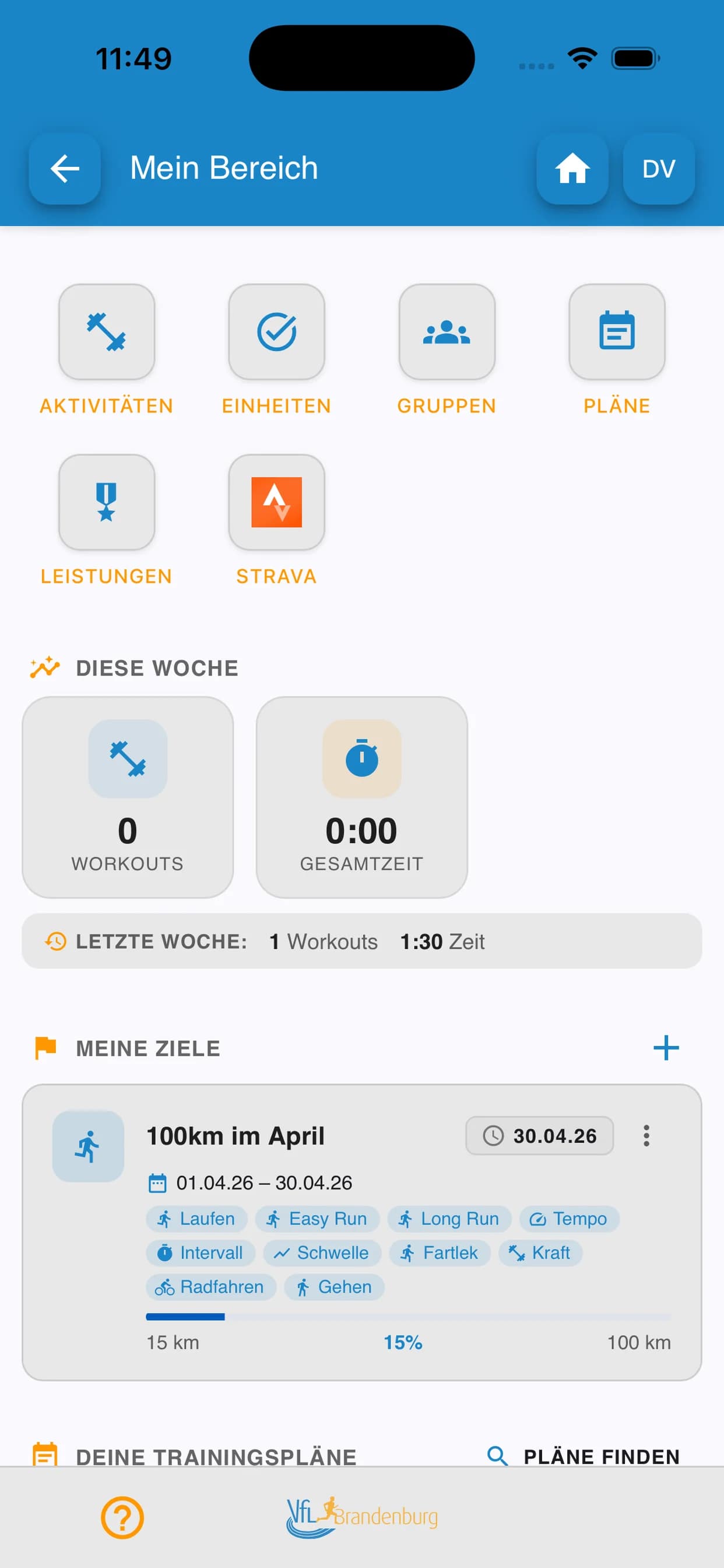 Vereins-APP Preview