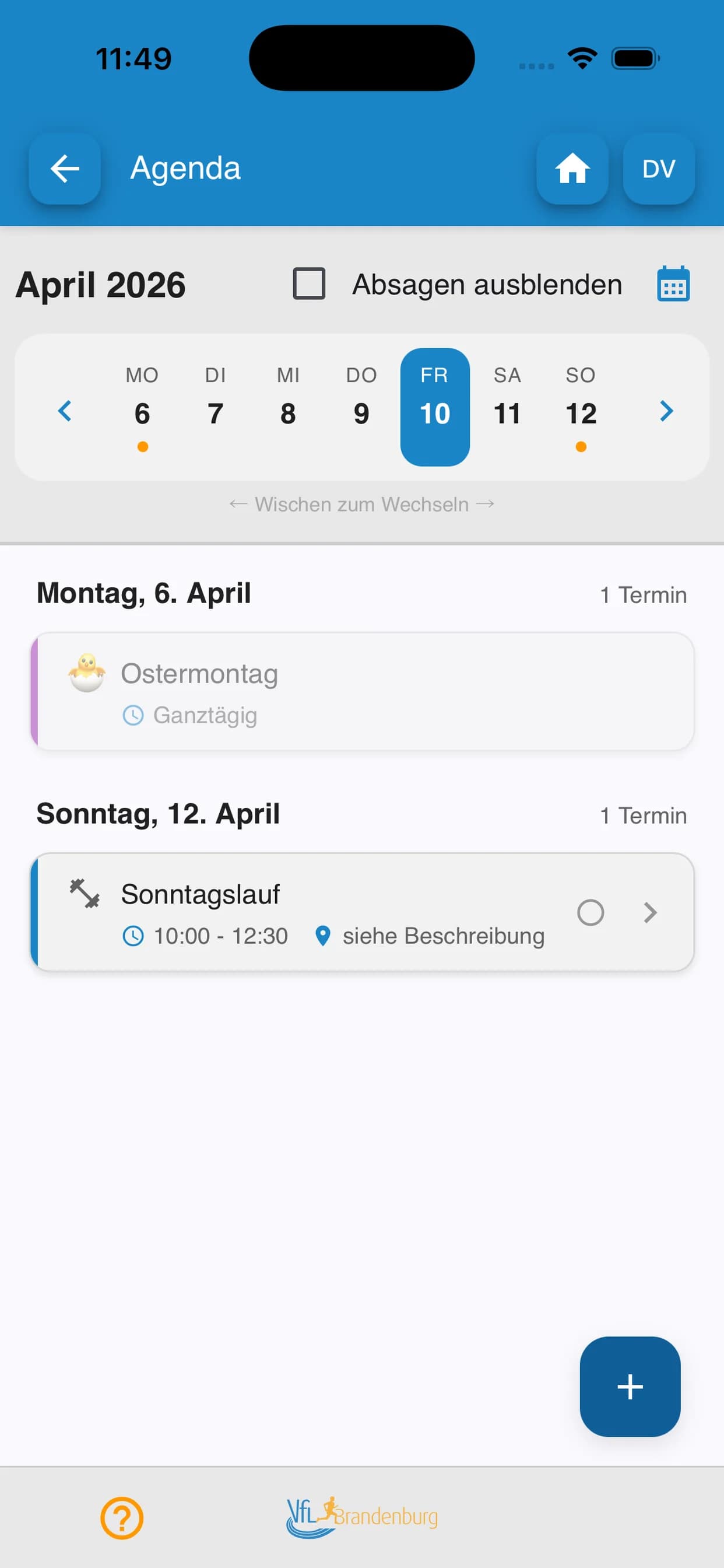 Vereins-APP für Leichtathletik Screenshot 3